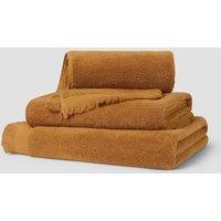 Piglet In Bed Pure Cotton Fringed Towel Tan
