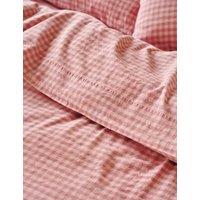 Piglet In Bed Linen Rich Gingham Flat Sheet Pink