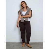 Live Unlimited London Cotton Rich Jeggings Chocolate