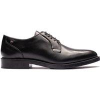 Base London Leather Derby Shoes Black