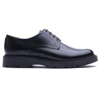 Base London Leather Derby Shoes Black