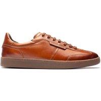 Base London Leather Lace Up Trainers Tan
