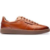 Base London Leather Lace Up Trainers Tan