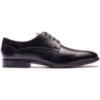 Base London Leather Derby Shoes Black