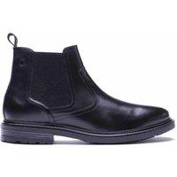 Base London Leather Pull-on Chelsea Boots Black
