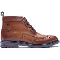 Base London Leather Brogue Chukka Boots Tan