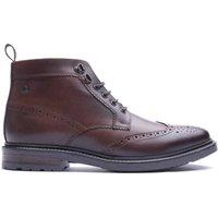 Base London Leather Brogue Chukka Boots Brown