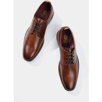 Base London Leather Derby Shoes Tan