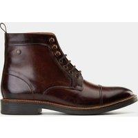 Base London Leather Toe Cap Casual Boots Brown