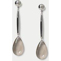 M&S Grey Resin Drop Earrings Grey
