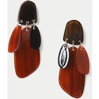 M&S Resin Cascade Drop Earrings Multi