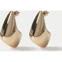 M&S Chunky Dome Earrings Gold