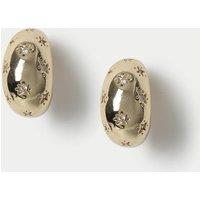 M&S 14ct Gold Plated Celestial Earrings Gold