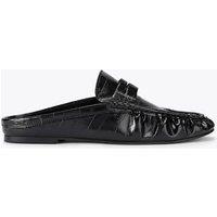 Steve Madden Rafe Ruched Penny Mule Loafers Black