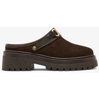 Steve Madden Erba Suede Horsebit Mules Brown