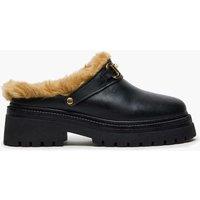 Steve Madden Erba Leather Horsebit Mules Black