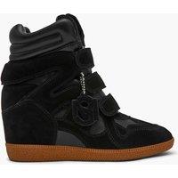 Steve Madden Mavis Leather Platform Trainers Black