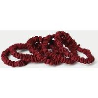 M&S 5 Pack Burundy Hair Scrunchie Burgundy