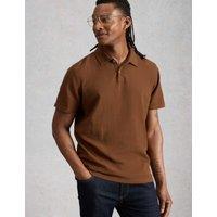 White Stuff Pure Cotton Polo Shirt Brown