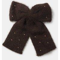 M&S Brown Knitted Gem Detail Bow Brown