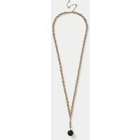 Autograph Orb Pendant Necklace Burgundy