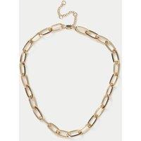 M&S Link Lock Necklace Gold