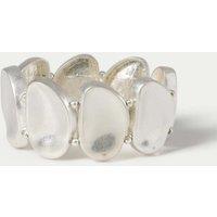 Autograph Pebble Stretch Bracelet Silver
