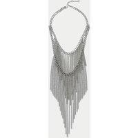 M&S Statement Chain Piece Necklace Silver