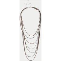 M&S Multi Layer Snakechain Necklace Multi