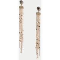 M&S Fine Chain Drop Earrings Gold