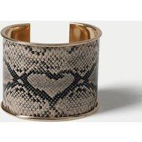 M&S Snakeskin Print Cuff Gold Mix