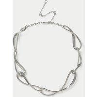M&S Entwined Collar Necklace Silver