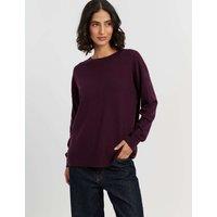Chinti & Parker Wool Rich with Cashmere Relaxed Jumper Purple