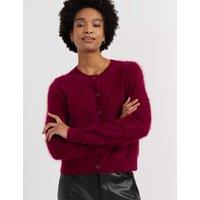 Chinti & Parker Pure Merino Wool Button Through Cardigan Red