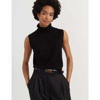 Chinti & Parker Wool Rich Knitted Vest with Cashmere Black