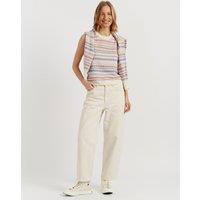 Chinti & Parker Wool Rich Fair Isle Knitted Vest with Cashmere Cream Mix
