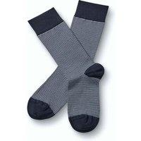 Charles Tyrwhitt Striped Cotton Rich Design Socks Navy Mix