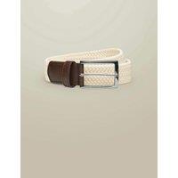Charles Tyrwhitt Stretch Woven Casual Belt Ivory
