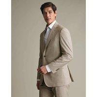Charles Tyrwhitt Slim Fit Italian Wool Rich Suit Jacket Taupe
