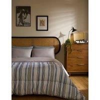Night Lark Striped 10.5 Tog Coverless Duvet Set Light Grey Mix