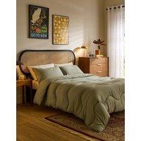 Night Lark 4.5 Tog Coverless Duvet and Pillowcase Olive