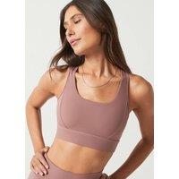Lilybod Frankie Decorative Seam Sports Bra Taupe