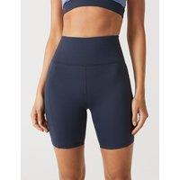Lilybod Lottie High Waist Pockets Bike Shorts Navy