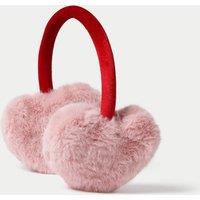 M&S Red and Pink Heart shaped EarMuff Pink Mix