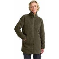 Jack Wolfskin High Curl Relaxed Longline Coat Khaki