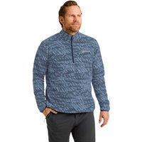 Jack Wolfskin Big Sky Printed Funnel Neck Half Zip Fleece Blue Mix