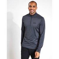 Jack Wolfskin Sky Slim Fit Half Zip Thermal Top Black