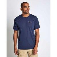 Jack Wolfskin Crew Neck T-Shirt Navy