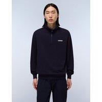 Napapijri Small Box Pure Cotton Half Zip Sweatshirt Cream