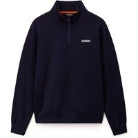 Napapijri Small Box Pure Cotton Half Zip Sweatshirt Cream